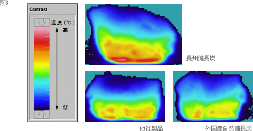 赤外線サーモグラフィー（図3））